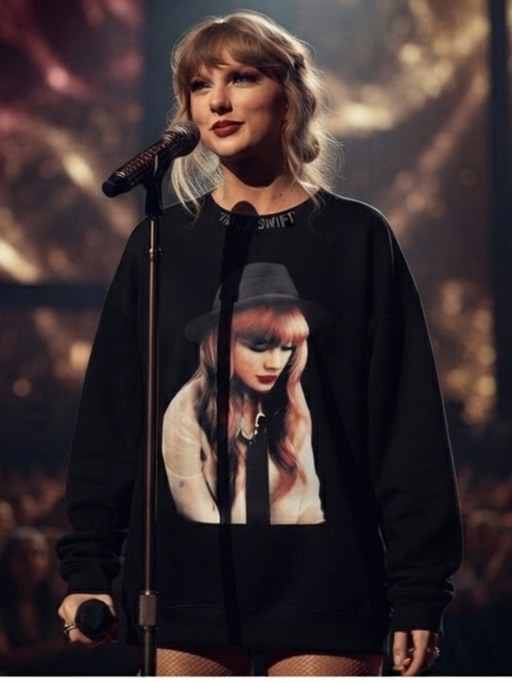 TAYLOR SWIFT OFFICIAL CONCERT Beautiful Tragic Love Affair LARGE SWEATSHIRT